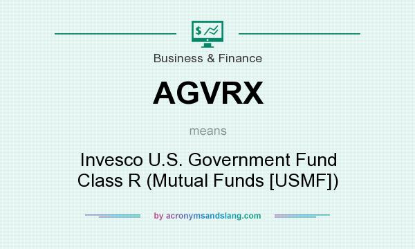 What does AGVRX mean? It stands for Invesco U.S. Government Fund Class R (Mutual Funds [USMF])