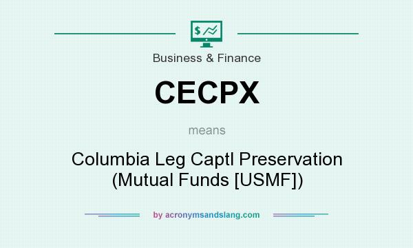 What does CECPX mean? It stands for Columbia Leg Captl Preservation (Mutual Funds [USMF])
