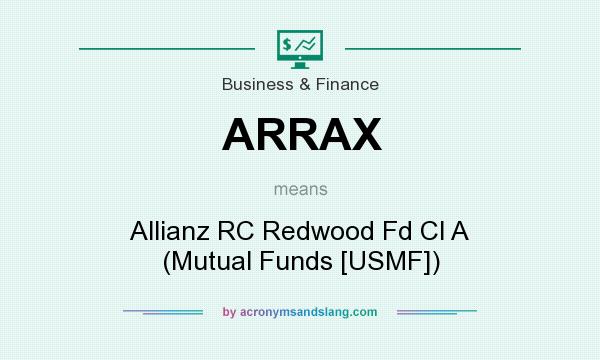 What does ARRAX mean? It stands for Allianz RC Redwood Fd Cl A (Mutual Funds [USMF])