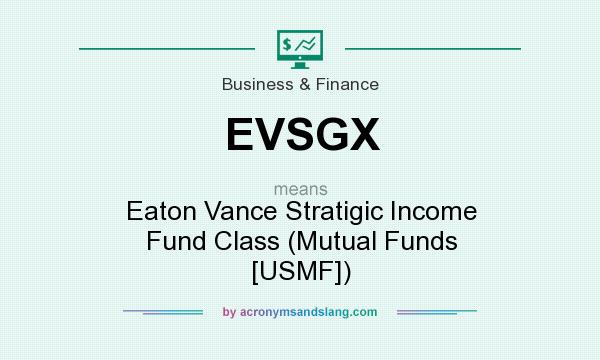 What does EVSGX mean? It stands for Eaton Vance Stratigic Income Fund Class (Mutual Funds [USMF])