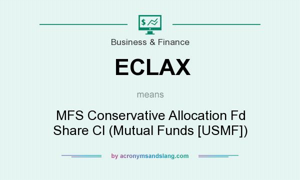 What does ECLAX mean? It stands for MFS Conservative Allocation Fd Share Cl (Mutual Funds [USMF])