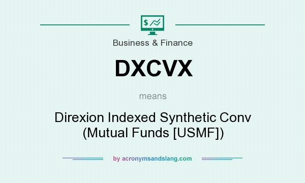 What does DXCVX mean? It stands for Direxion Indexed Synthetic Conv (Mutual Funds [USMF])