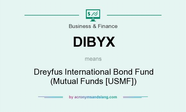 What does DIBYX mean? It stands for Dreyfus International Bond Fund (Mutual Funds [USMF])
