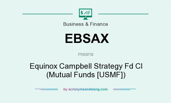 What does EBSAX mean? It stands for Equinox Campbell Strategy Fd Cl (Mutual Funds [USMF])