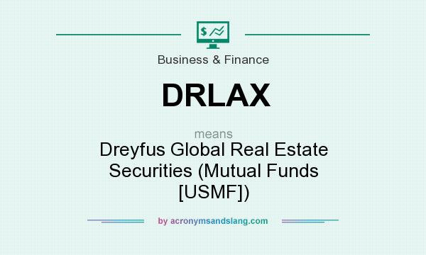What does DRLAX mean? It stands for Dreyfus Global Real Estate Securities (Mutual Funds [USMF])