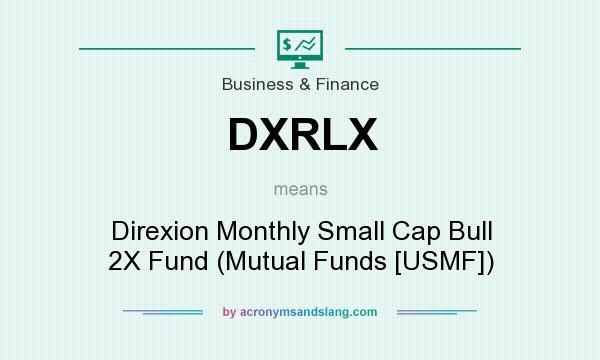 What does DXRLX mean? It stands for Direxion Monthly Small Cap Bull 2X Fund (Mutual Funds [USMF])