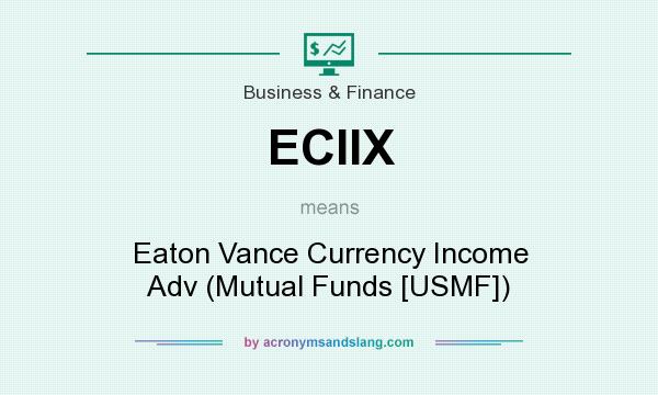 What does ECIIX mean? It stands for Eaton Vance Currency Income Adv (Mutual Funds [USMF])