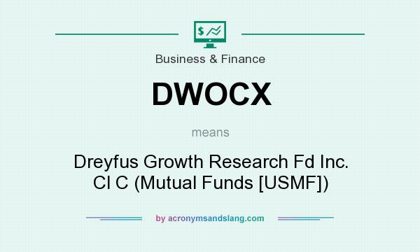 What does DWOCX mean? It stands for Dreyfus Growth Research Fd Inc. Cl C (Mutual Funds [USMF])