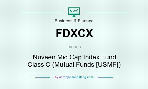 What does FDXCX mean? It stands for Nuveen Mid Cap Index Fund Class C (Mutual Funds [USMF])