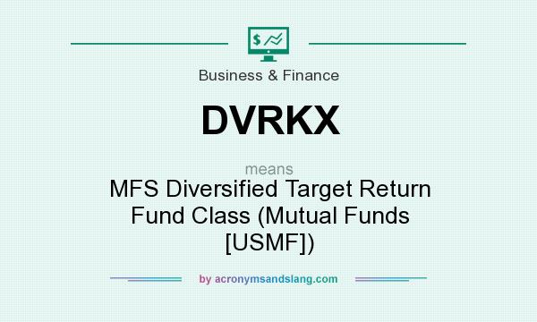 What does DVRKX mean? It stands for MFS Diversified Target Return Fund Class (Mutual Funds [USMF])