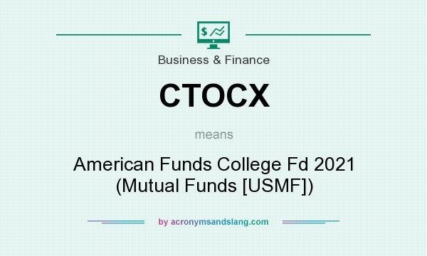 What does CTOCX mean? It stands for American Funds College Fd 2021 (Mutual Funds [USMF])