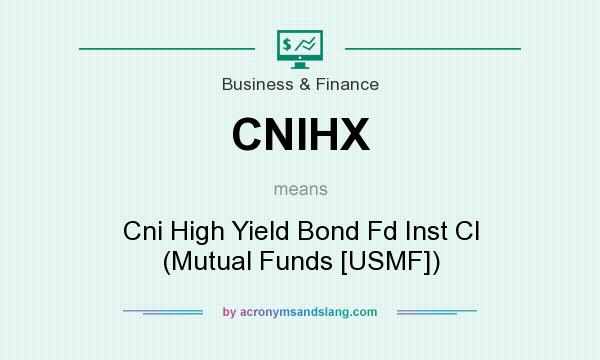 What does CNIHX mean? It stands for Cni High Yield Bond Fd Inst Cl (Mutual Funds [USMF])