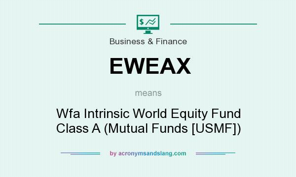 What does EWEAX mean? It stands for Wfa Intrinsic World Equity Fund Class A (Mutual Funds [USMF])