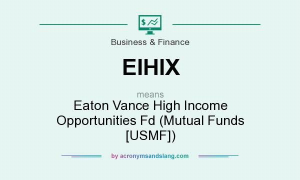 What does EIHIX mean? It stands for Eaton Vance High Income Opportunities Fd (Mutual Funds [USMF])