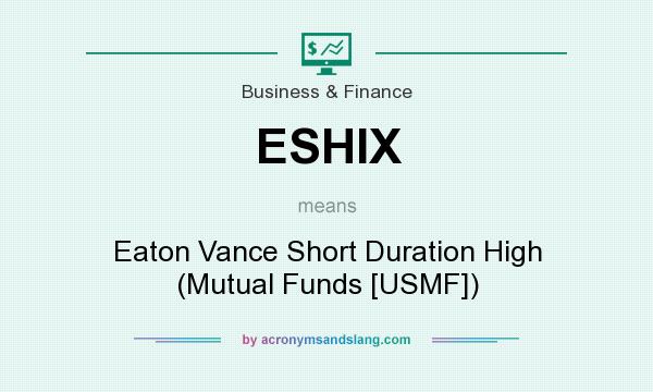 What does ESHIX mean? It stands for Eaton Vance Short Duration High (Mutual Funds [USMF])