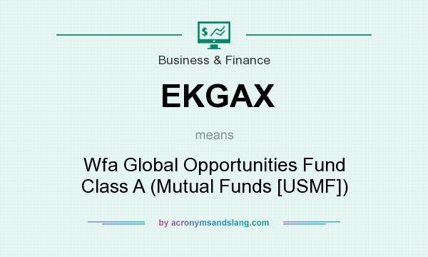 What does EKGAX mean? It stands for Wfa Global Opportunities Fund Class A (Mutual Funds [USMF])