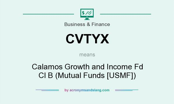 What does CVTYX mean? It stands for Calamos Growth and Income Fd Cl B (Mutual Funds [USMF])
