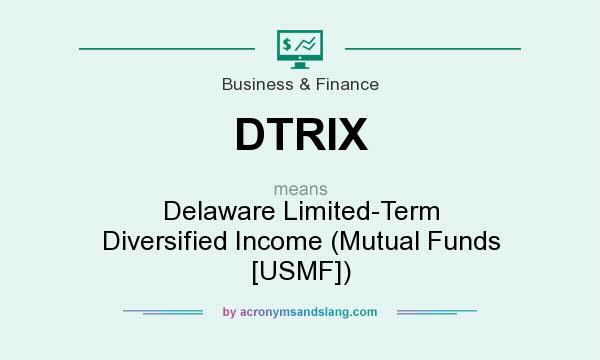 What does DTRIX mean? It stands for Delaware Limited-Term Diversified Income (Mutual Funds [USMF])