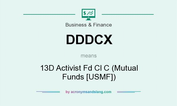 What does DDDCX mean? It stands for 13D Activist Fd Cl C (Mutual Funds [USMF])