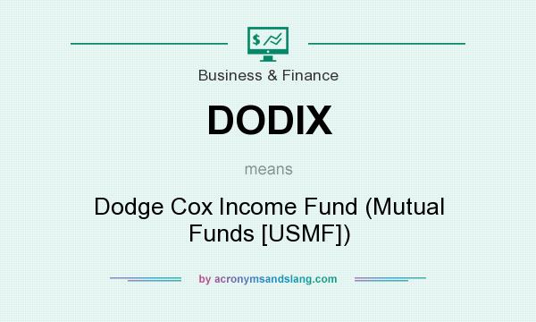 What does DODIX mean? It stands for Dodge Cox Income Fund (Mutual Funds [USMF])