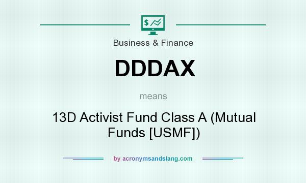 What does DDDAX mean? It stands for 13D Activist Fund Class A (Mutual Funds [USMF])