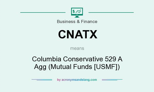 What does CNATX mean? It stands for Columbia Conservative 529 A Agg (Mutual Funds [USMF])