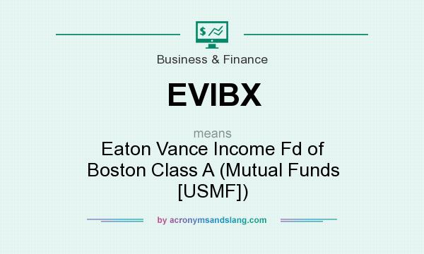 What does EVIBX mean? It stands for Eaton Vance Income Fd of Boston Class A (Mutual Funds [USMF])