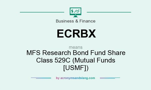 What does ECRBX mean? It stands for MFS Research Bond Fund Share Class 529C (Mutual Funds [USMF])