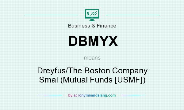 What does DBMYX mean? It stands for Dreyfus/The Boston Company Smal (Mutual Funds [USMF])
