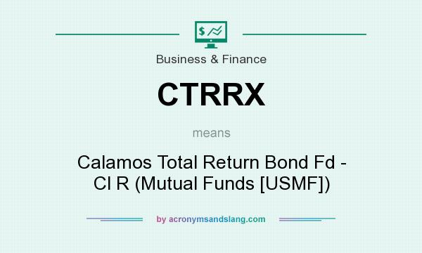 What does CTRRX mean? It stands for Calamos Total Return Bond Fd - Cl R (Mutual Funds [USMF])