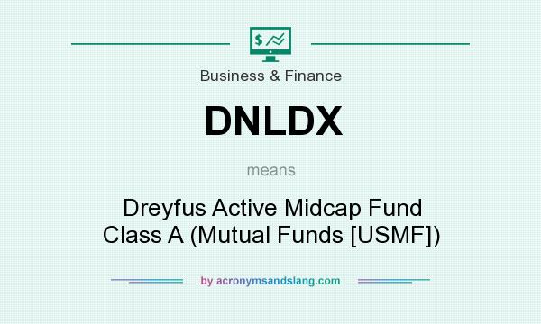 What does DNLDX mean? It stands for Dreyfus Active Midcap Fund Class A (Mutual Funds [USMF])