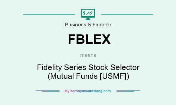 What does FBLEX mean? It stands for Fidelity Series Stock Selector (Mutual Funds [USMF])