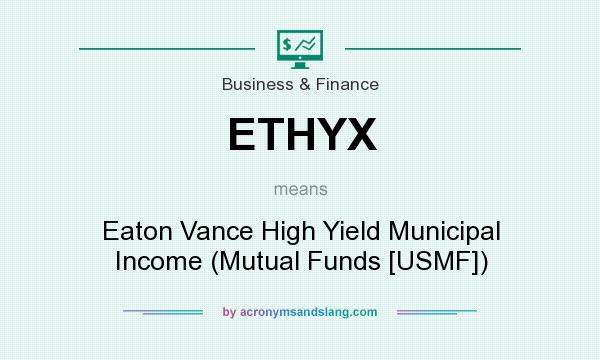 What does ETHYX mean? It stands for Eaton Vance High Yield Municipal Income (Mutual Funds [USMF])