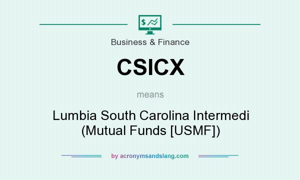 What does CSICX mean? It stands for Lumbia South Carolina Intermedi (Mutual Funds [USMF])