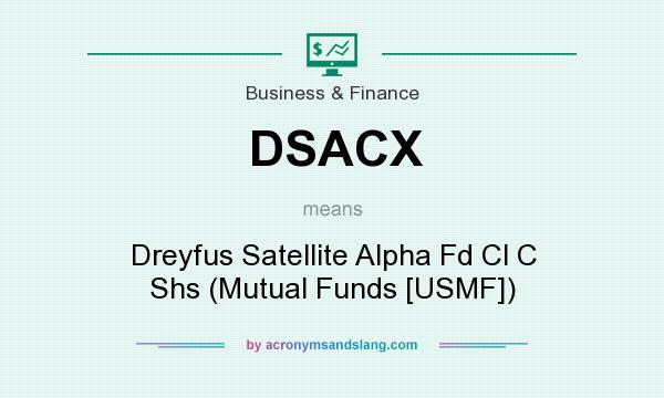 What does DSACX mean? It stands for Dreyfus Satellite Alpha Fd Cl C Shs (Mutual Funds [USMF])