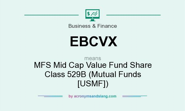 What does EBCVX mean? It stands for MFS Mid Cap Value Fund Share Class 529B (Mutual Funds [USMF])