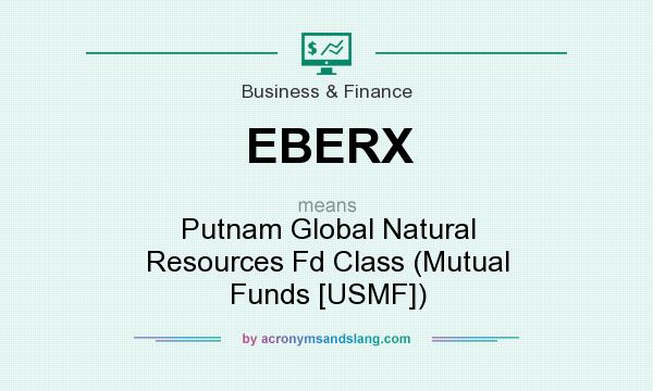 What does EBERX mean? It stands for Putnam Global Natural Resources Fd Class (Mutual Funds [USMF])
