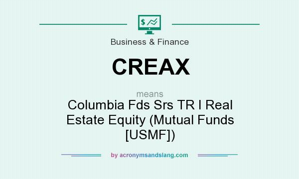 What does CREAX mean? It stands for Columbia Fds Srs TR I Real Estate Equity (Mutual Funds [USMF])