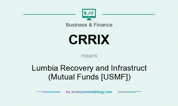 What does CRRIX mean? It stands for Lumbia Recovery and Infrastruct (Mutual Funds [USMF])