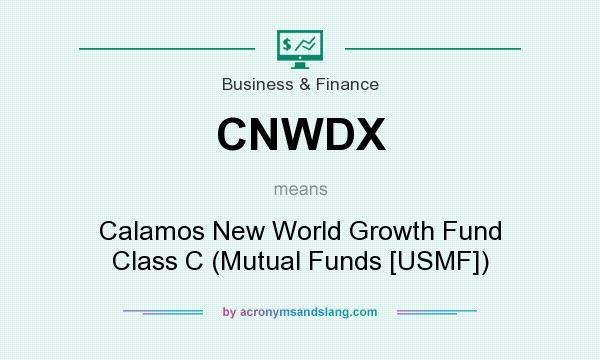 What does CNWDX mean? It stands for Calamos New World Growth Fund Class C (Mutual Funds [USMF])