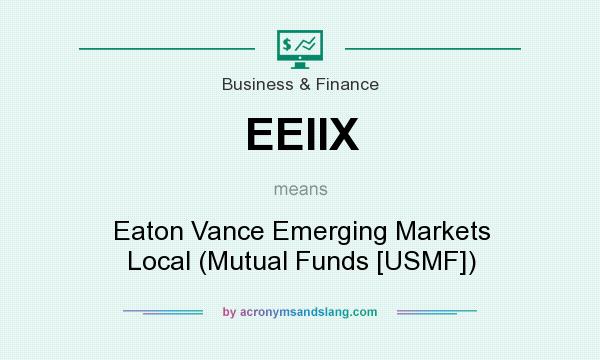 What does EEIIX mean? It stands for Eaton Vance Emerging Markets Local (Mutual Funds [USMF])