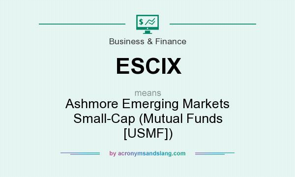 What does ESCIX mean? It stands for Ashmore Emerging Markets Small-Cap (Mutual Funds [USMF])