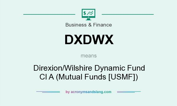 What does DXDWX mean? It stands for Direxion/Wilshire Dynamic Fund Cl A (Mutual Funds [USMF])