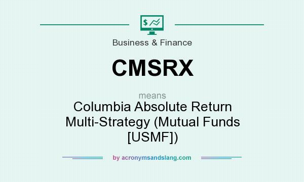 What does CMSRX mean? It stands for Columbia Absolute Return Multi-Strategy (Mutual Funds [USMF])