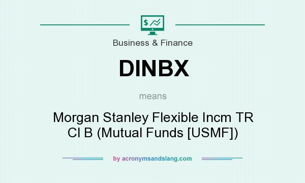 What does DINBX mean? It stands for Morgan Stanley Flexible Incm TR Cl B (Mutual Funds [USMF])