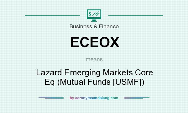 What does ECEOX mean? It stands for Lazard Emerging Markets Core Eq (Mutual Funds [USMF])