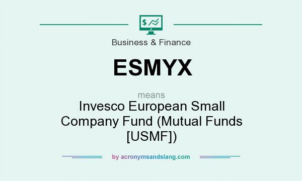 What does ESMYX mean? It stands for Invesco European Small Company Fund (Mutual Funds [USMF])