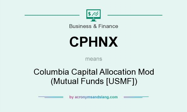What does CPHNX mean? It stands for Columbia Capital Allocation Mod (Mutual Funds [USMF])