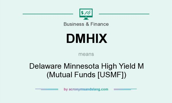 What does DMHIX mean? It stands for Delaware Minnesota High Yield M (Mutual Funds [USMF])