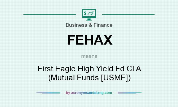 What does FEHAX mean? It stands for First Eagle High Yield Fd Cl A (Mutual Funds [USMF])